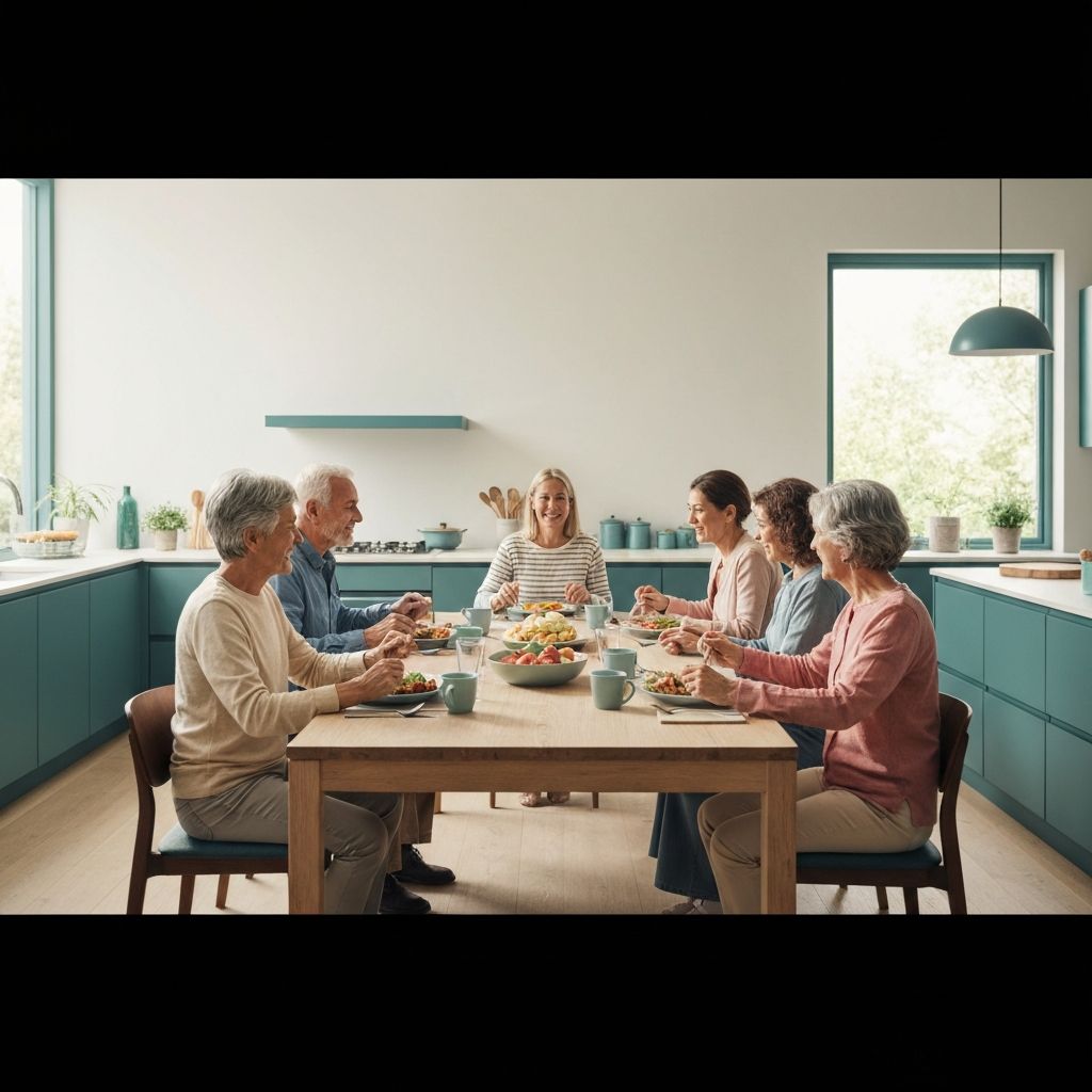 Multi-generational family meal